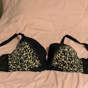 Leopard Print Women's Bra 42DD